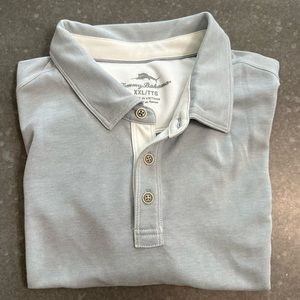 Tommy Bahama Mens Casual Polo Shirt Gray
